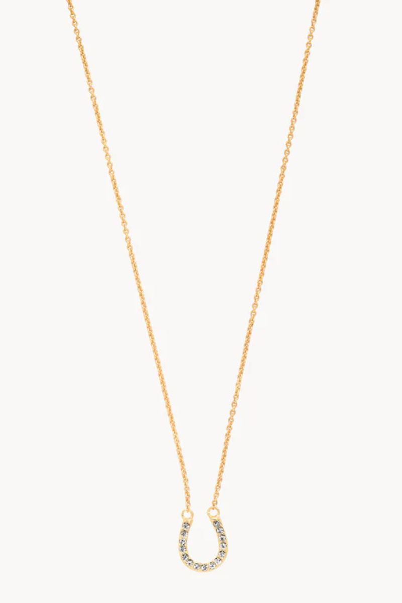 Spartina Sea La Vie Feel Lucky Necklace Crystal & Gold
