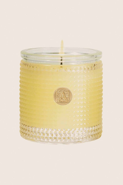 Aromatique Orange & Evergreen Textured Glass Candle 6 oz