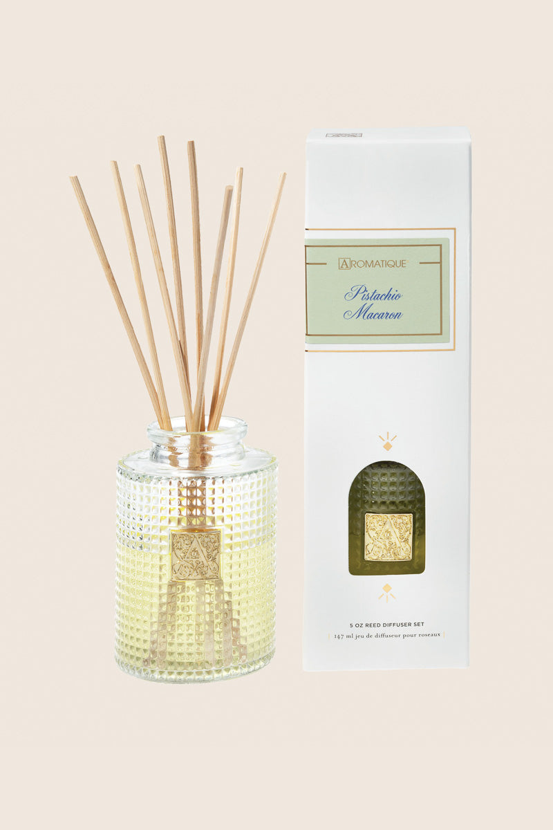 Aromatique Pistachio Macaroon Reed Diffuser Set