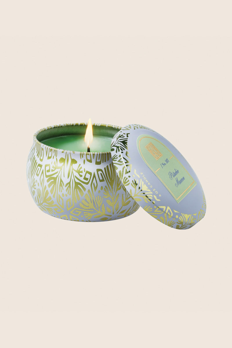 Aromatique Pistachio Macaroon Tin Candle