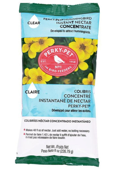 Perky-Pet® | Clear Powder Hummingbird Nectar Concentrate | 8 Oz Bag