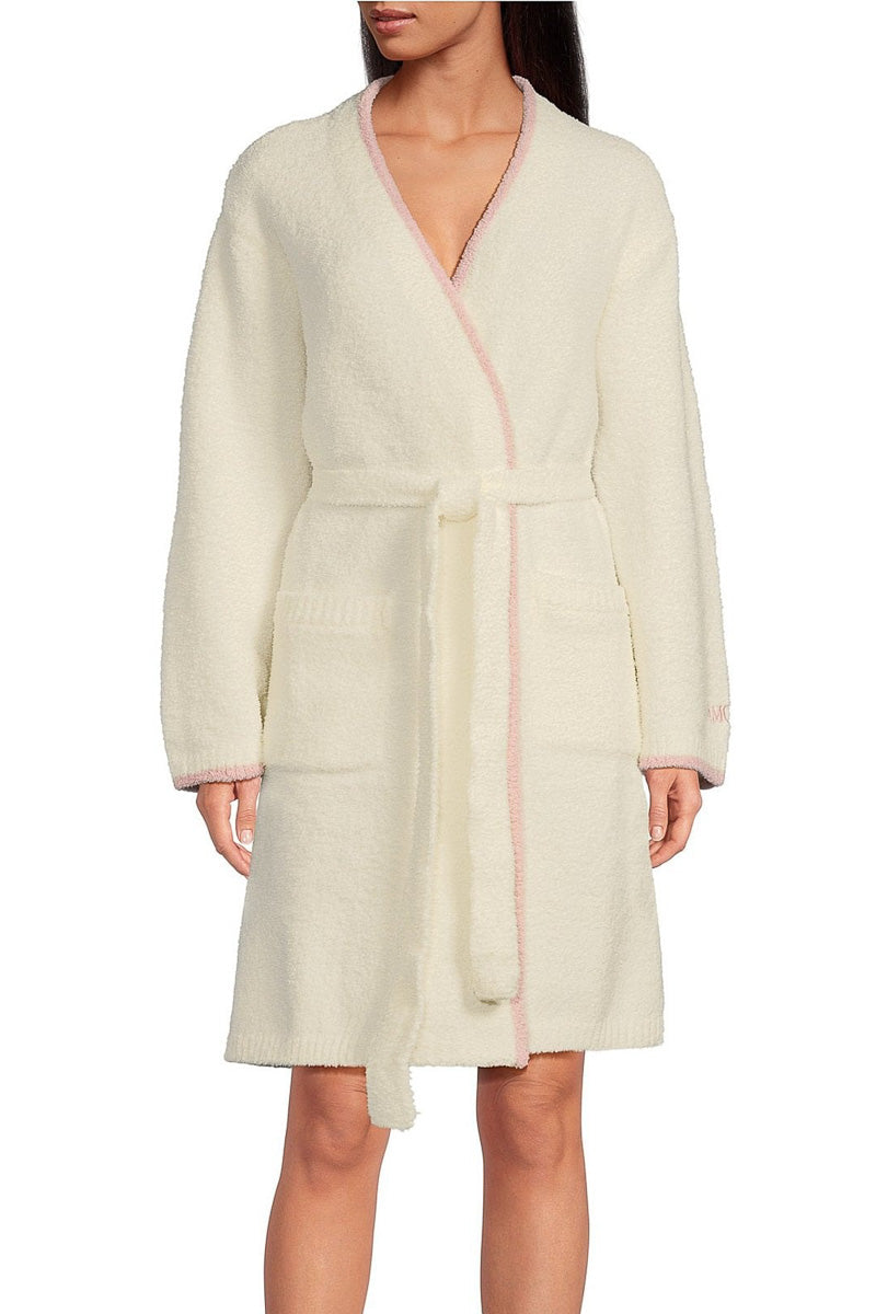 Barefoot Dreams CozyChic Amore Robe Extra Extra Small/Extra Small Pearl Pink Peonie