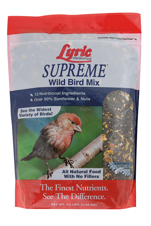 Lyric Supreme Wild Bird Mix Bird Seed 4.5 lb