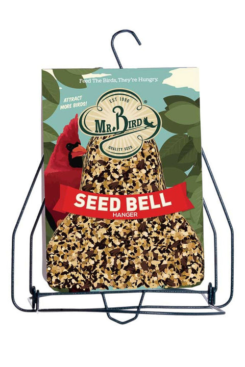 Mr Bird Seed Bell Hanger