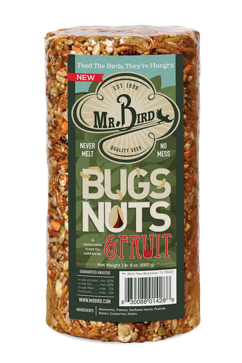 Mr Bird Bugs, Nuts & Fruit Small Cylinder