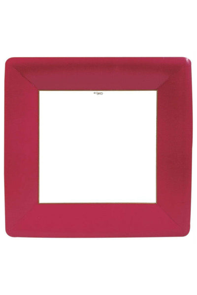 Caspari Grosgrain Red Paper Dinner Plates