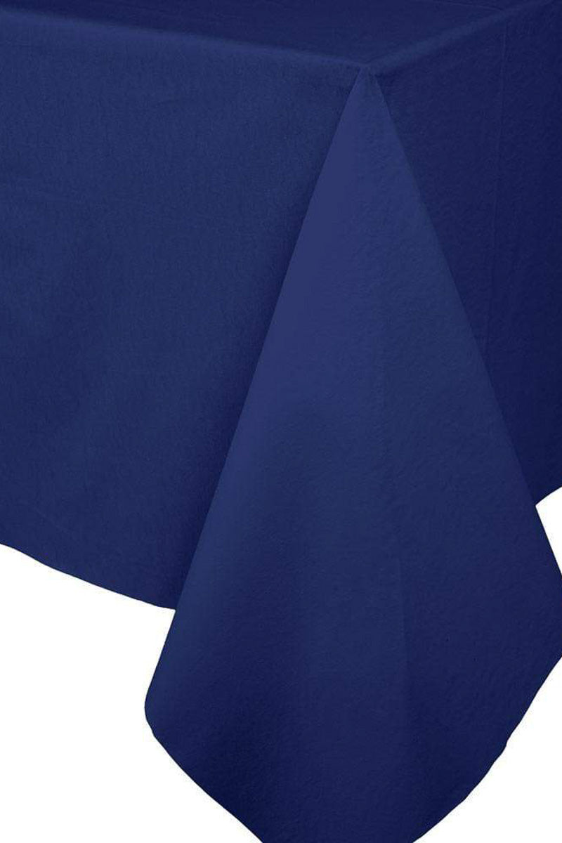Caspari Linen Solid Navy Blue Table Cover