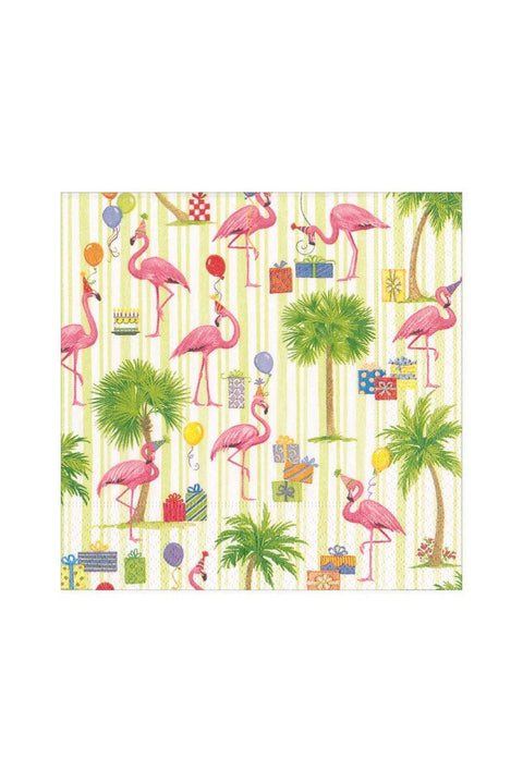 Caspari | Party Flamingos | Cocktail Napkins