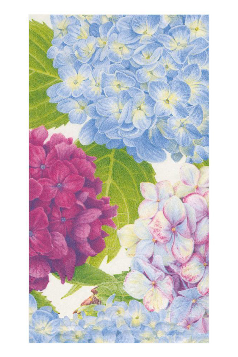 Caspari Hydrangea Garden Guest Towels