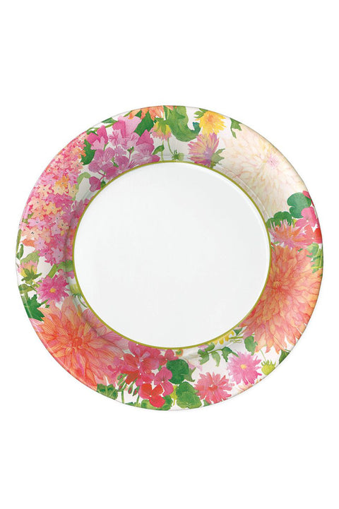 Caspari Summer Blooms Paper Dinner Plates