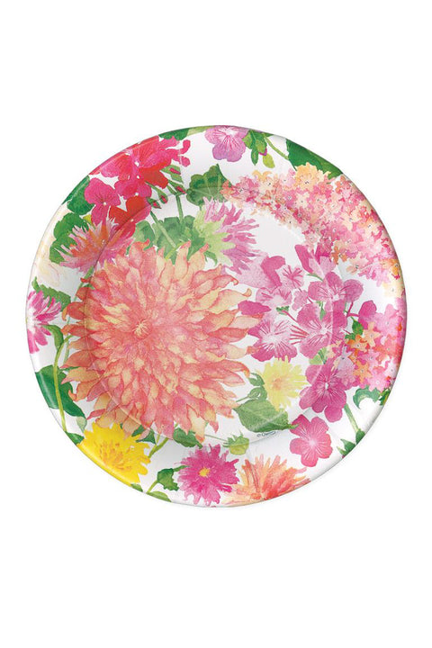 Caspari Summer Blooms Paper Salad Plates