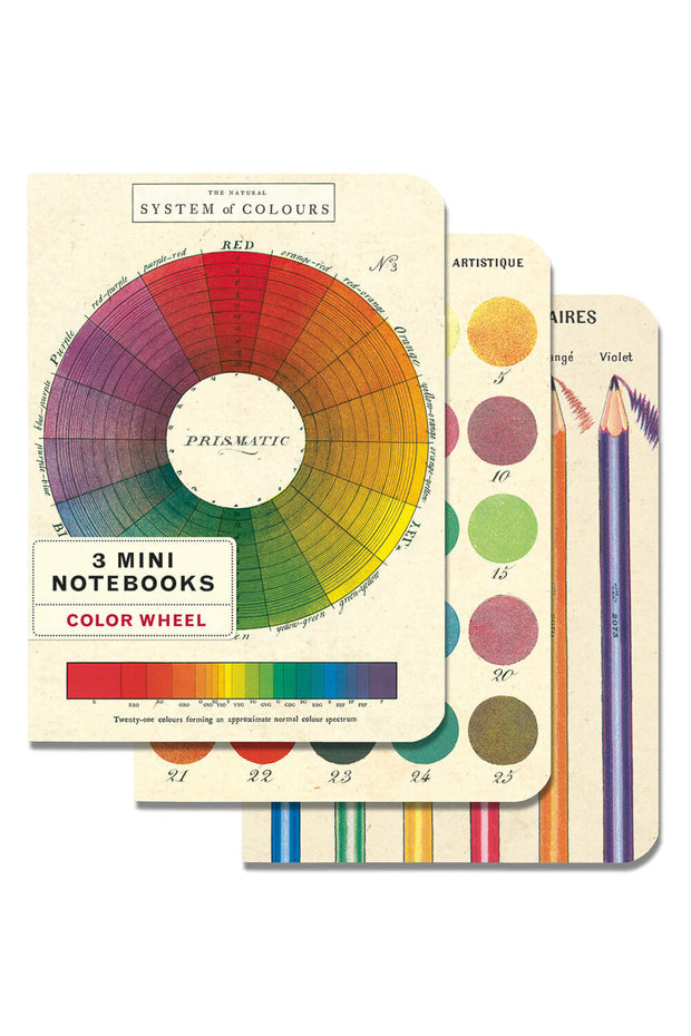 Cavallini & Co. | Color Wheel | Set of 3 Mini Notebooks