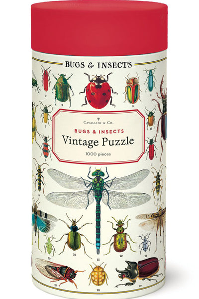 Cavallini & Co. Bugs & Insects Vintage Puzzle 1000 Pieces