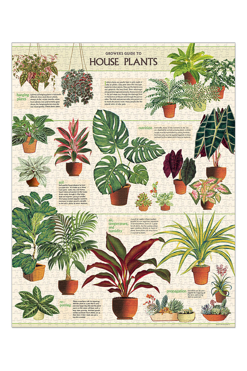 Cavallini & Co. House Plants Vintage Puzzle 1000 pieces