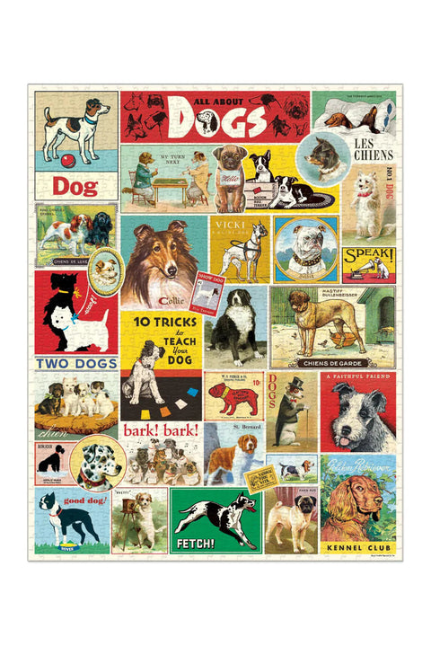 Cavallini & Co. Dogs Puzzle 1000 Pieces