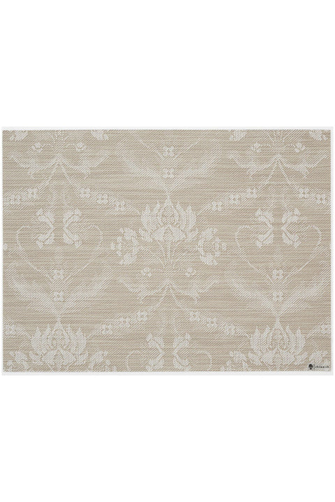 Chilewich Damask Rectangle Placemat Flax