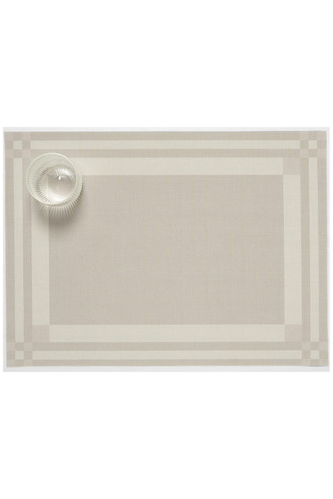 Chilewich Handkerchief Compact Rectangle Placemat Flax