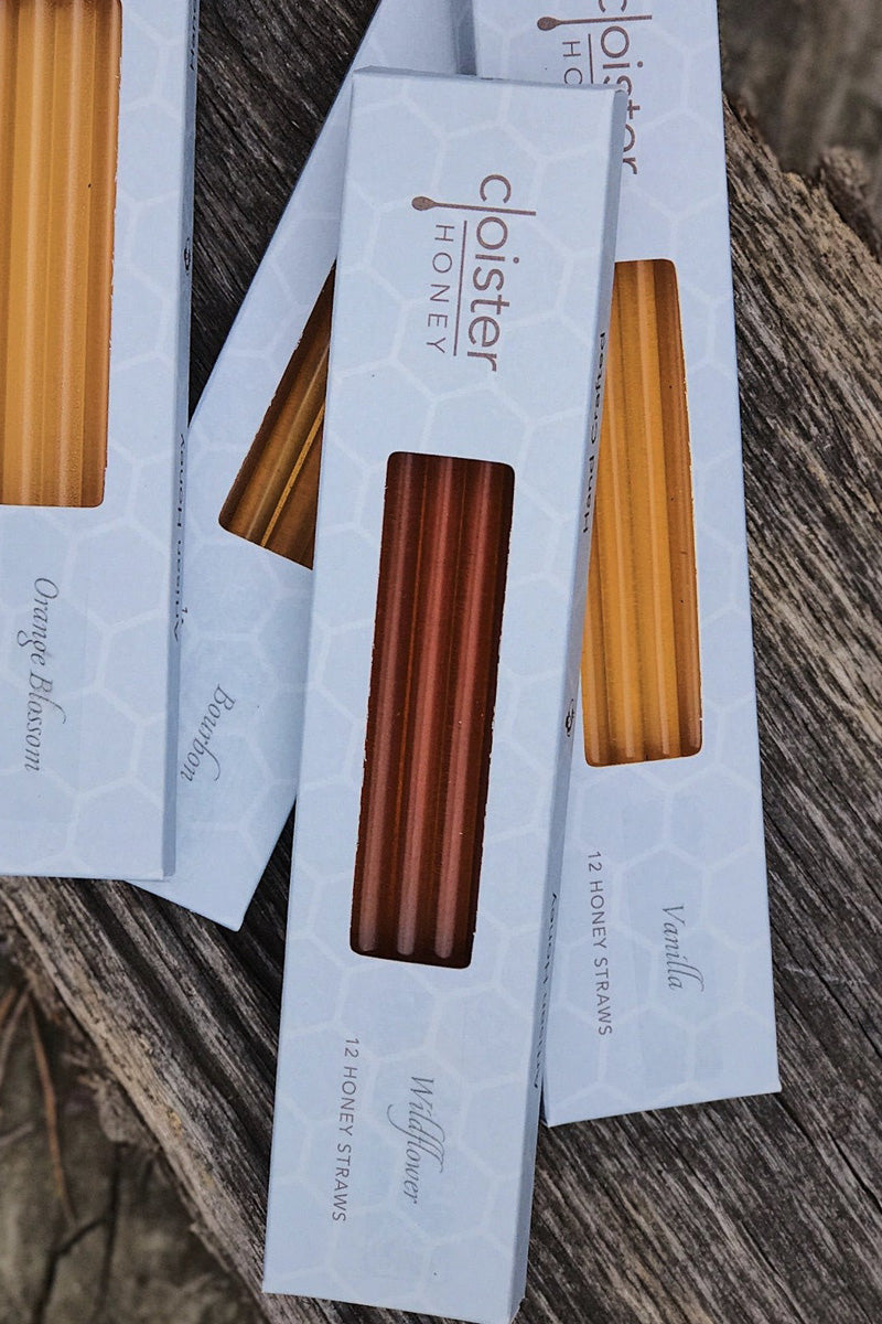 Cloister Wildflower Honey Straw Box of 12