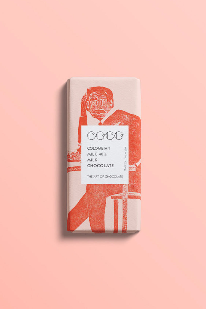 COCO Chocolatier Colombian Milk 40% Mini Chocolate Bar