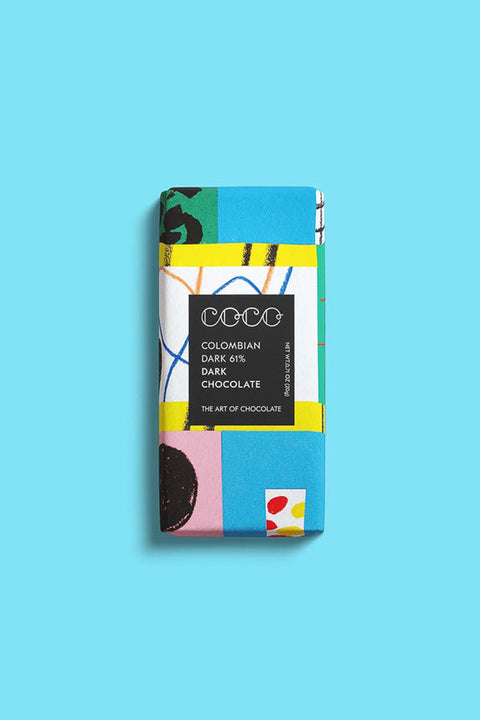 COCO Chocolatier Colombian Dark 61% Mini Chocolate Bar