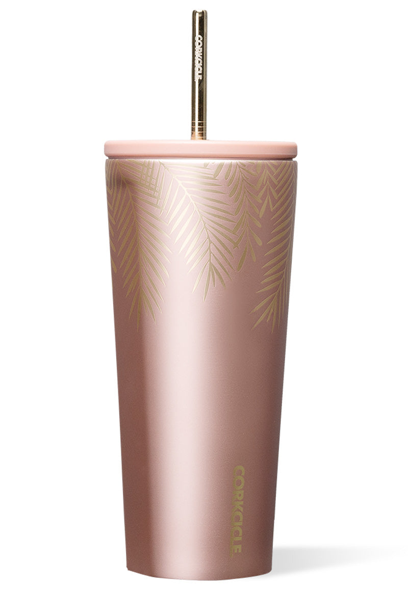 Corkcicle Cold Cup 24oz Frost/Pine Rose/Gold