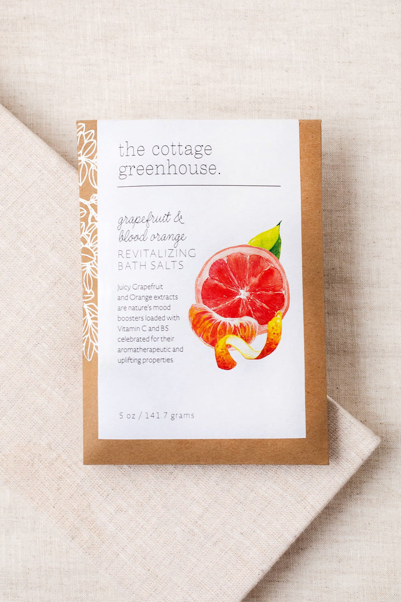 The Cottage Greenhouse Bath Salts Grapefruit & Blood Orange