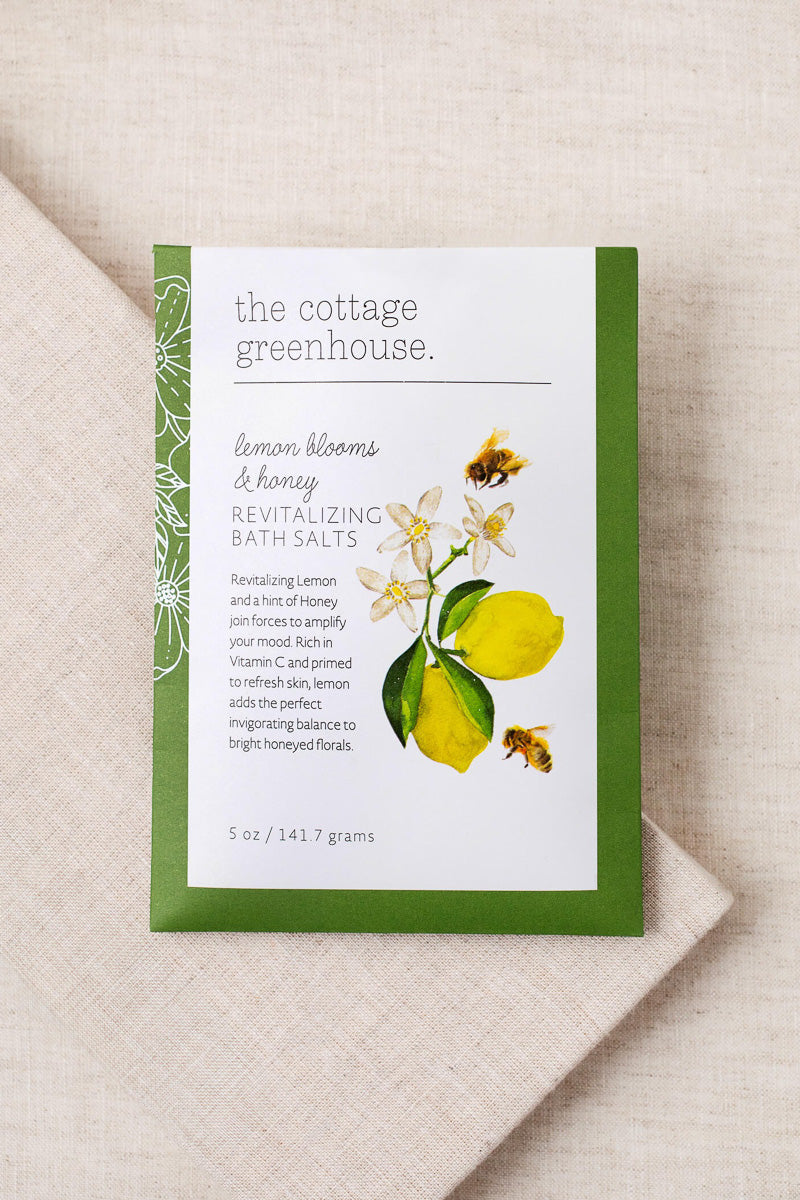 The Cottage Greenhouse Bath Salts Lemon Blooms & Honey