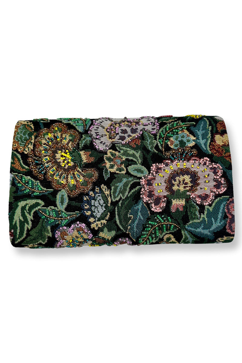 HANDBAG, JACQUARD BEAD FABRIC