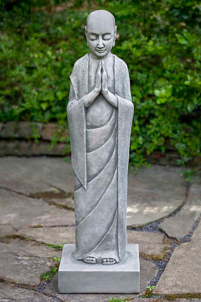 Campania Venerable Monk Statue Alpine Stone