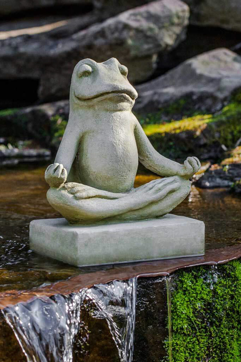Campania Zen Frog Mini Statue EM Finish