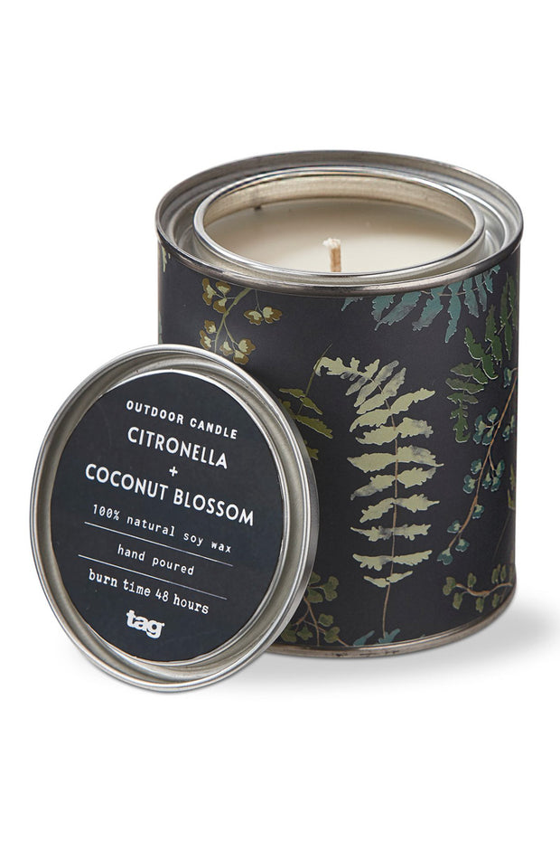 Citronella and Coconut Blossom Candle Tin