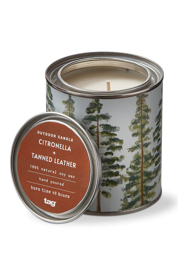 CANDLE TIN CITRO/TNND LEATHER