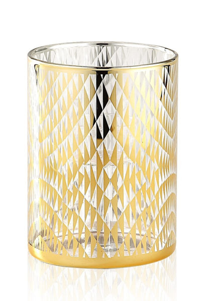 Glass Votive 4"x6" Gold