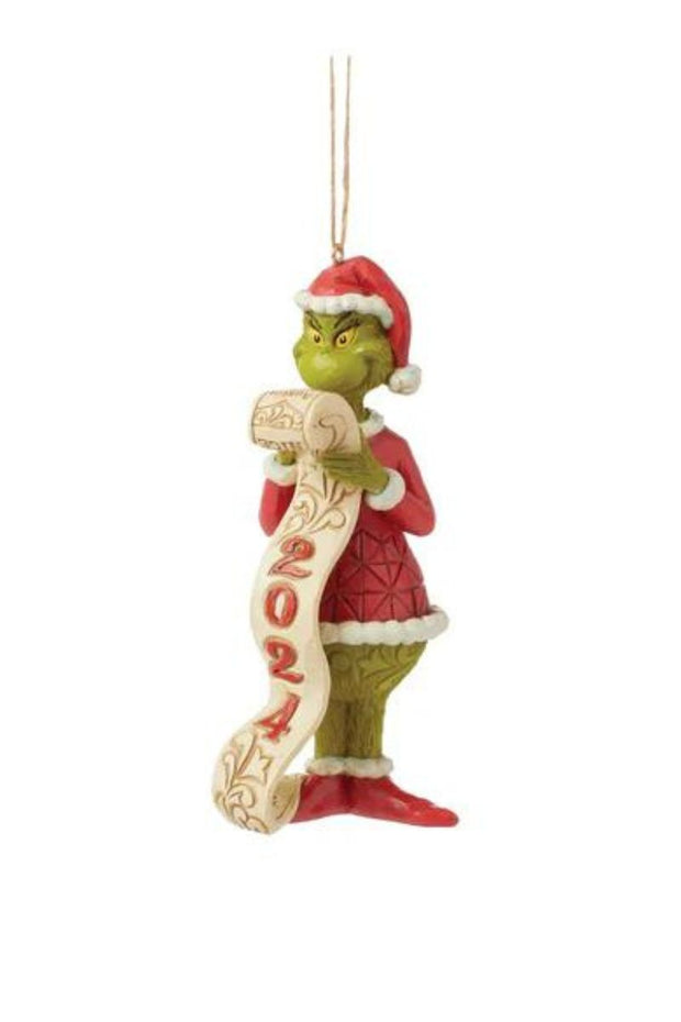 Jim Shore Grinch Holding 2024 Ornament