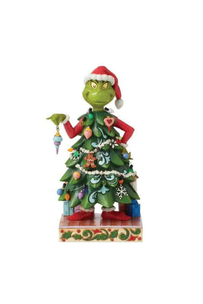 Jim Shore Grinch Figurine Grinch Dressed as Christmas Tree