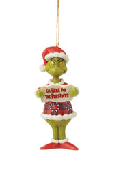 Jim Shore Grinch I'm Here For the Presents Ornament