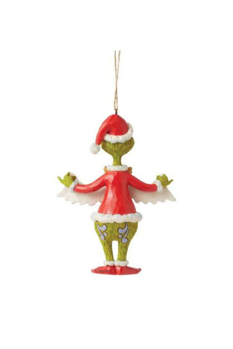 Jim Shore Grinch Holding Merry Christmas Banner Ornament