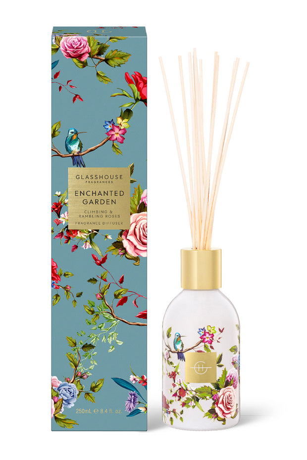 Glasshouse Fragrances, Enchanted Garden Diffuser 8.4 oz