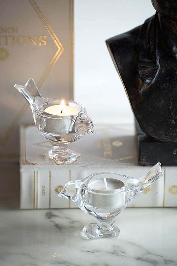 CANDLE HOLDER GLASS TEALIGHT