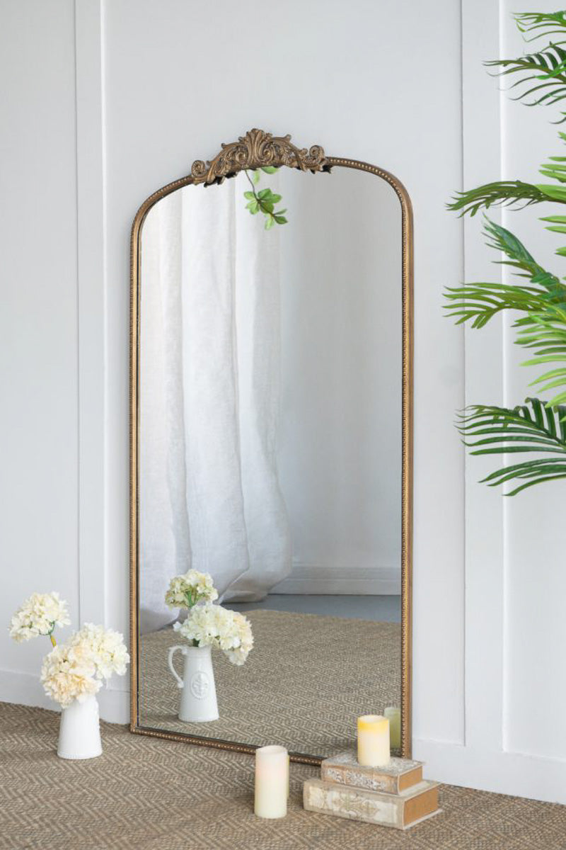 MIRROR GOLD RECTANGLE 33X66