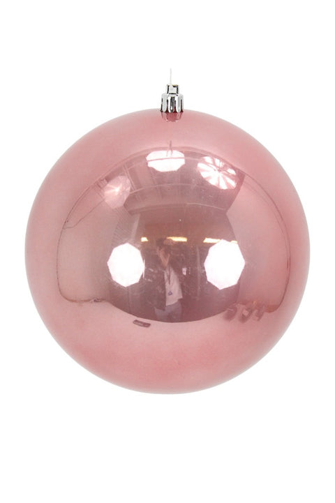 Seamless Plastic Ball Ornament 4" Pink