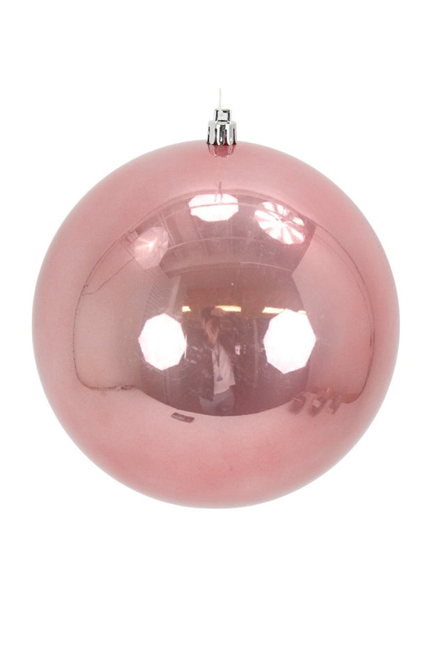 Seamless Plastic Ball Ornament 4" Pink