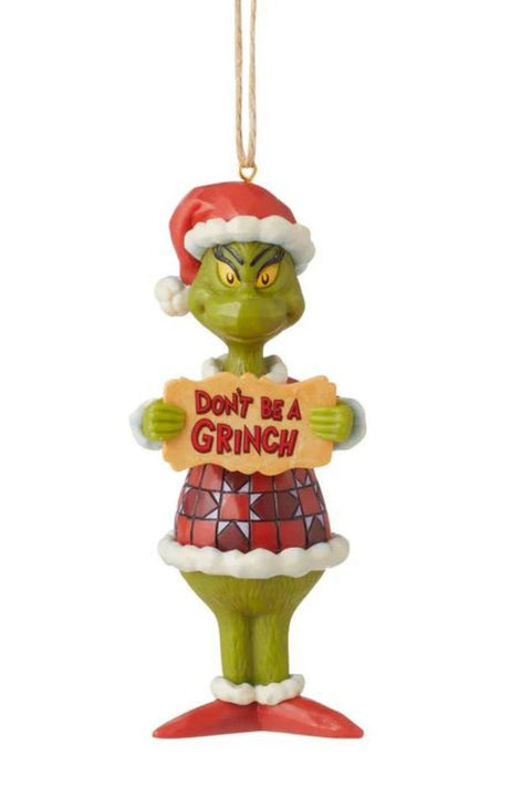 Jim Shore Grinch Don't Be a Grinch Ornament