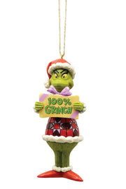 Jim Shore Grinch 100% Grinch Ornament