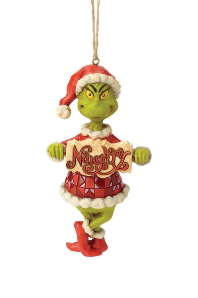 Jim Shore Grinch Naughty and Nice Ornament