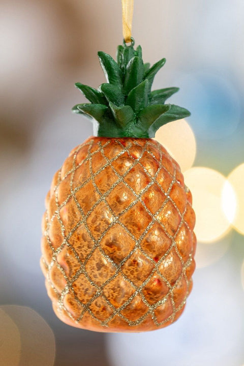 Glass Pineapple Ornament