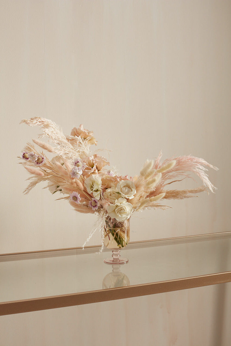 Vesna Footed Vase 3.5"x5" Pink