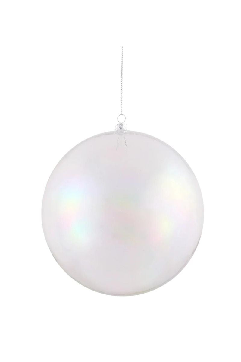 Iridescent Shatterproof Ball 6" Clear