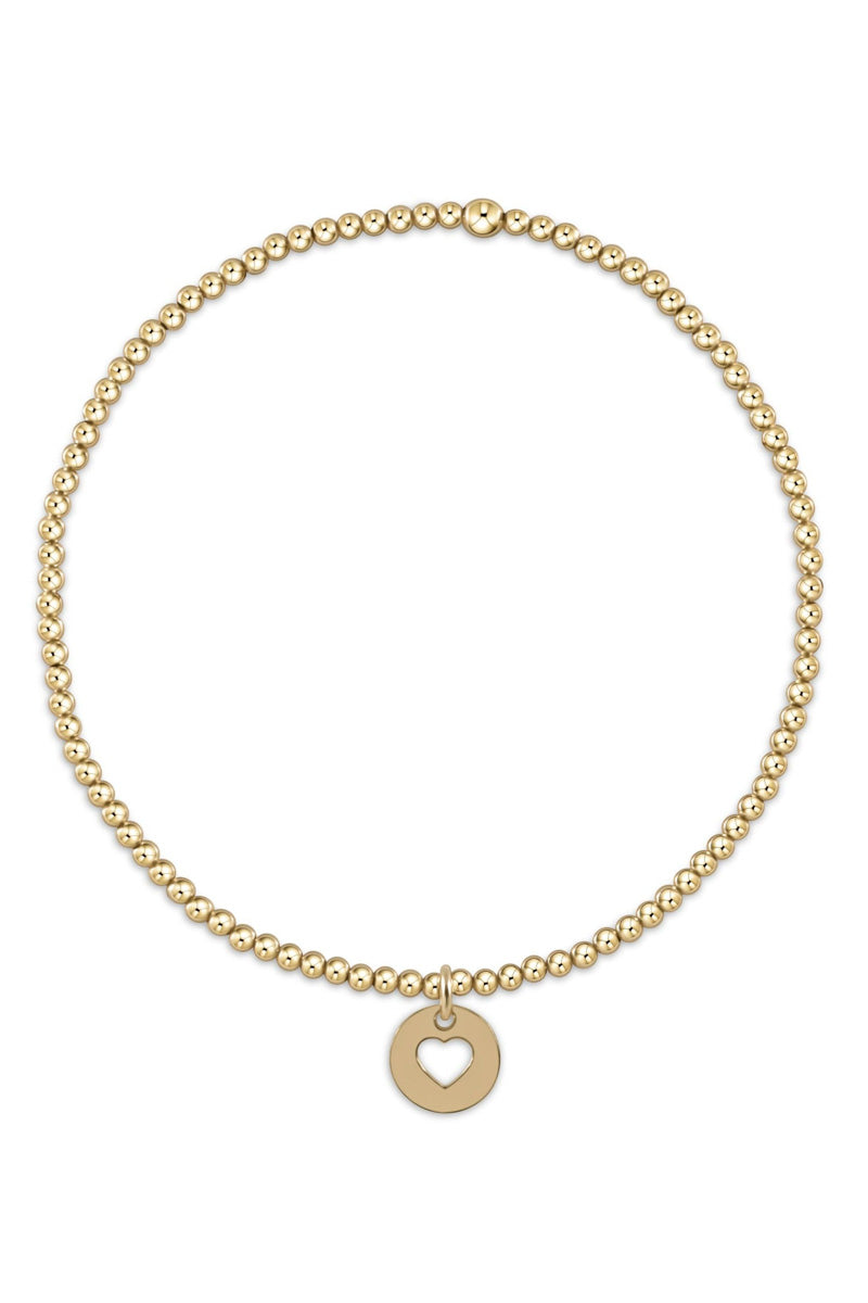 enewton Classic Gold 3mm Bracelet - Love Gold Disc