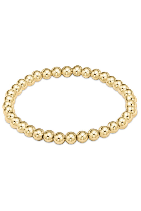 BRACELET GOLD 5MM BEAD